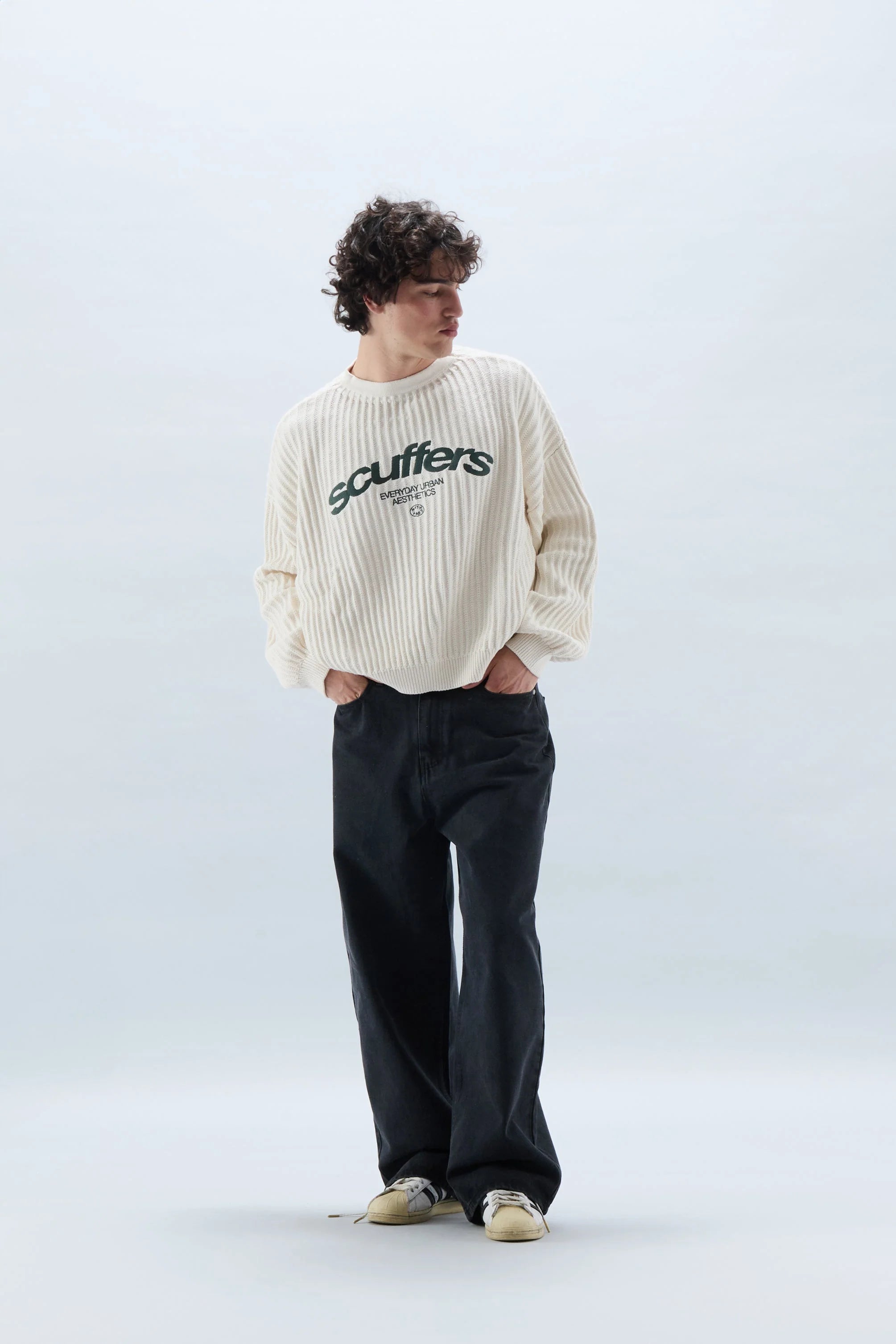 Knit Scuffers iconic - Ecru