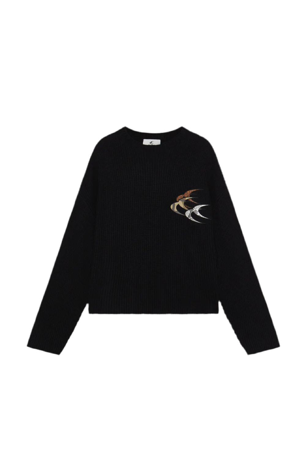 Knit Scuffers animal - Black