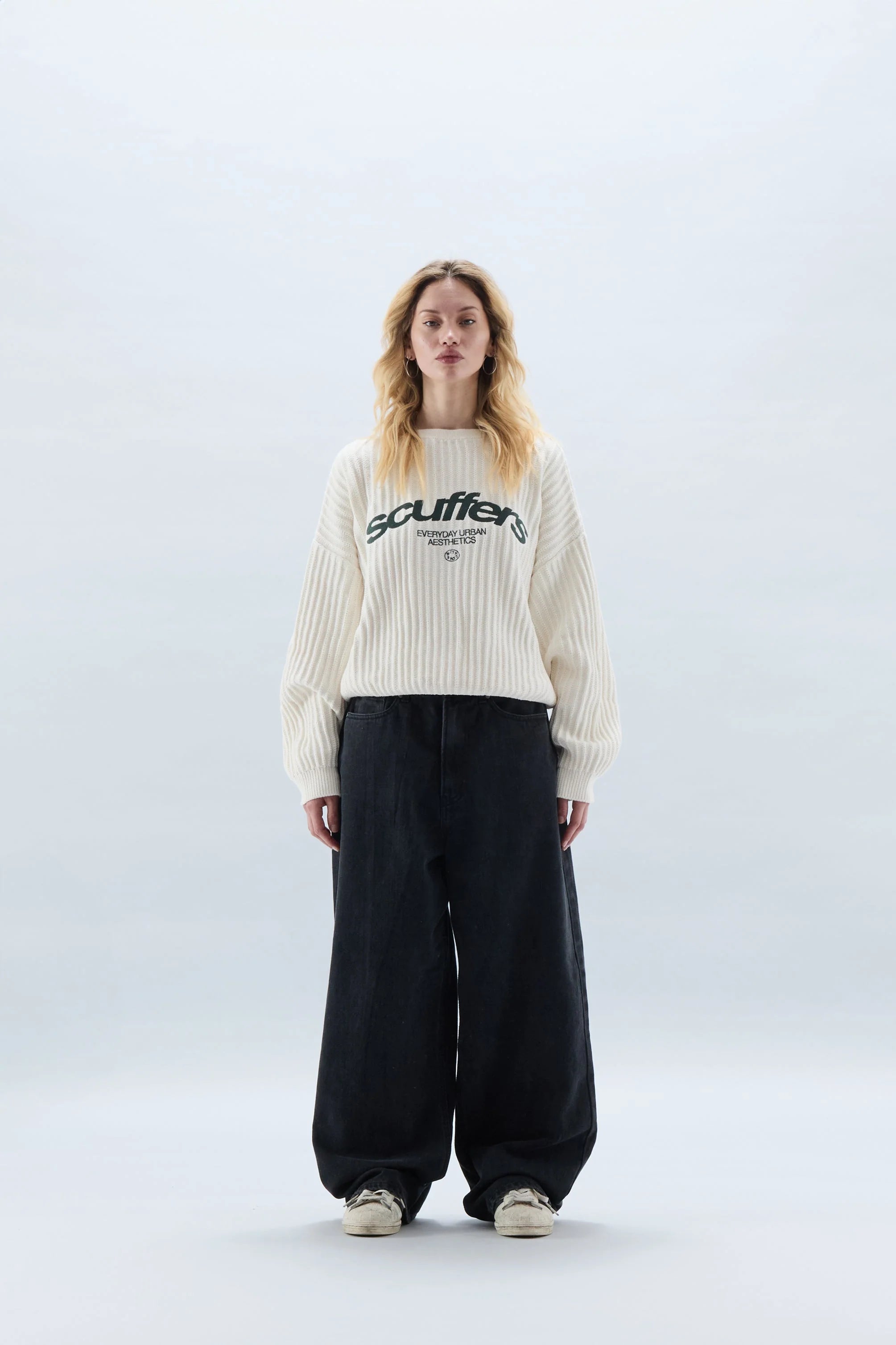 Knit Scuffers iconic - Ecru