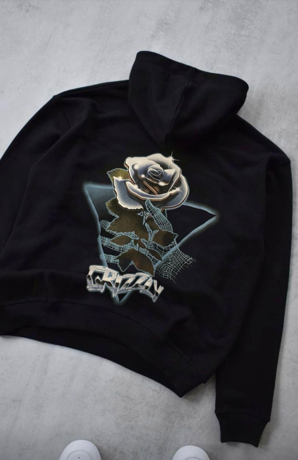 Poleron Grizzly Roses - Black