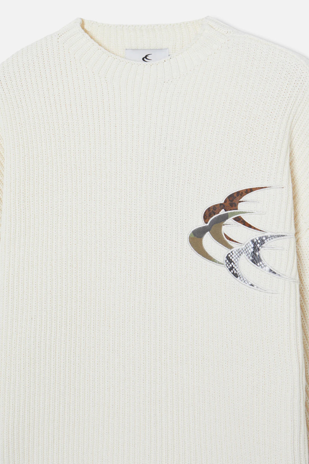 Knit Scuffers animal - Ecru