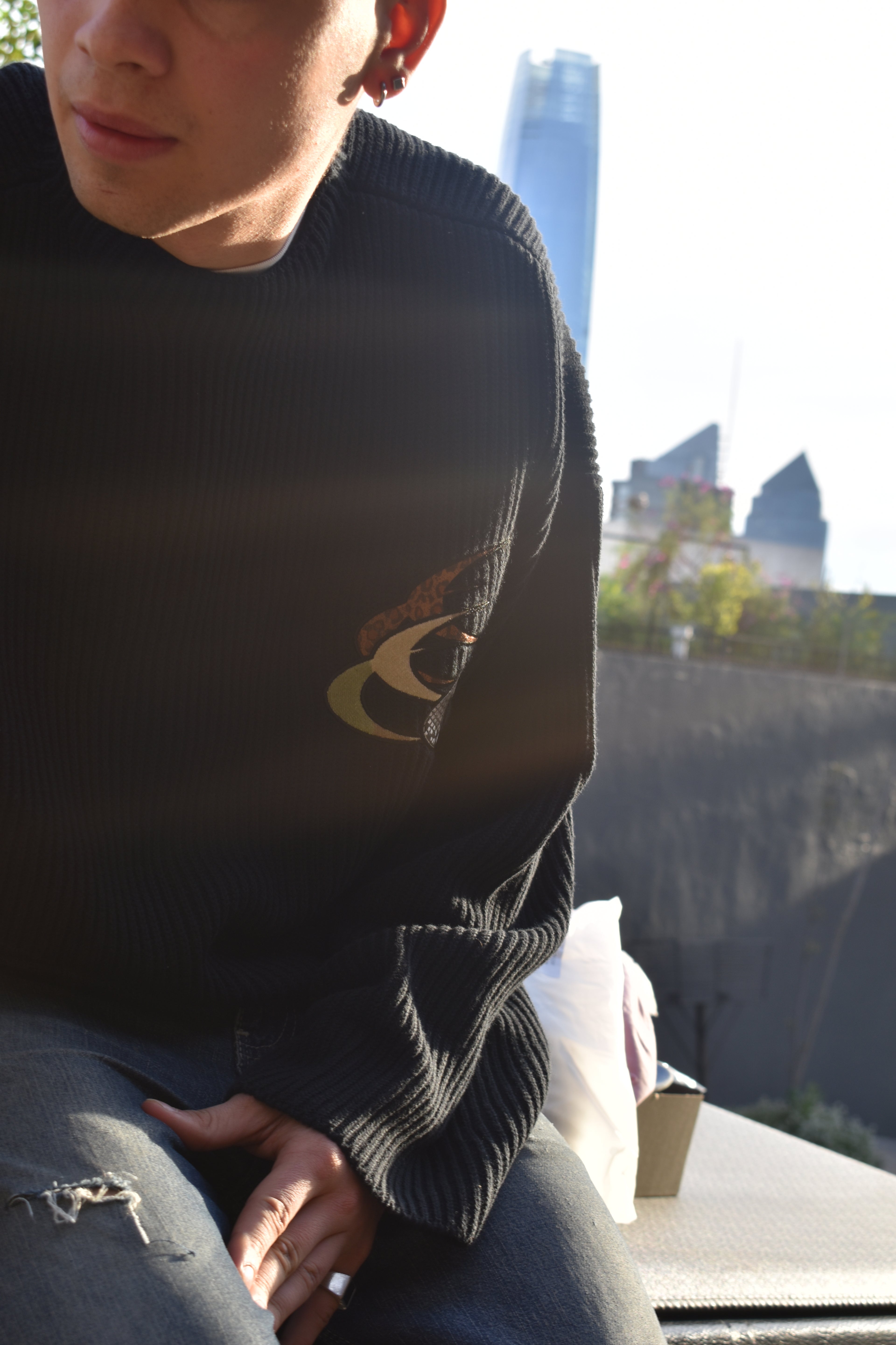 Knit Scuffers animal - Black