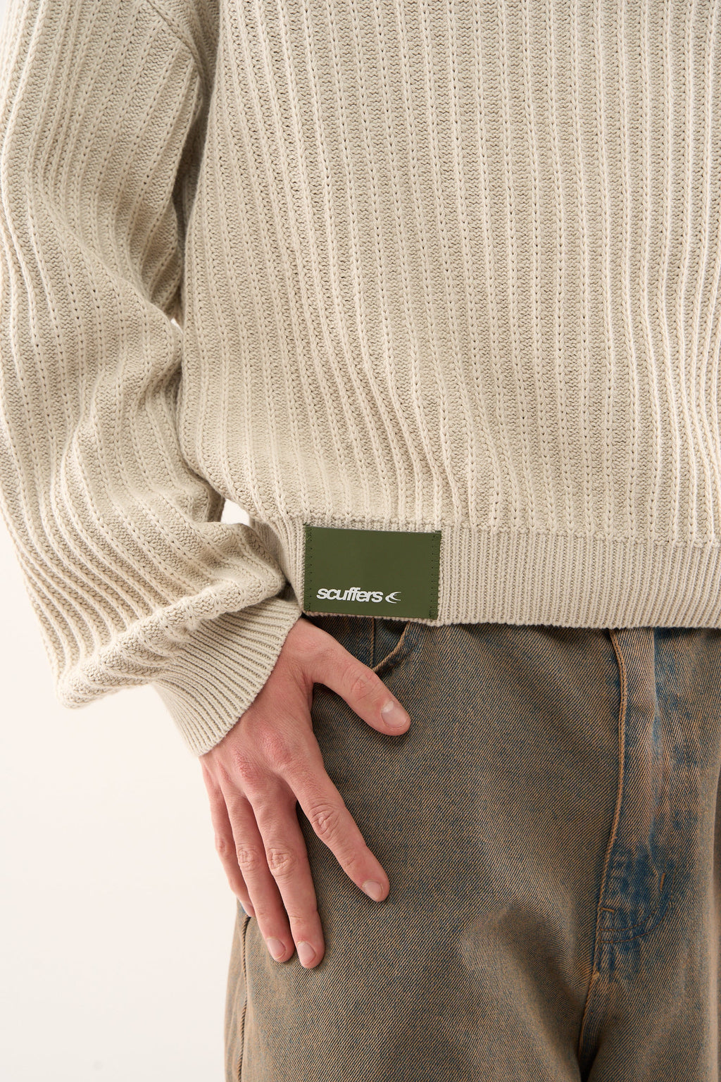 Knit Scuffers rookie Ecru