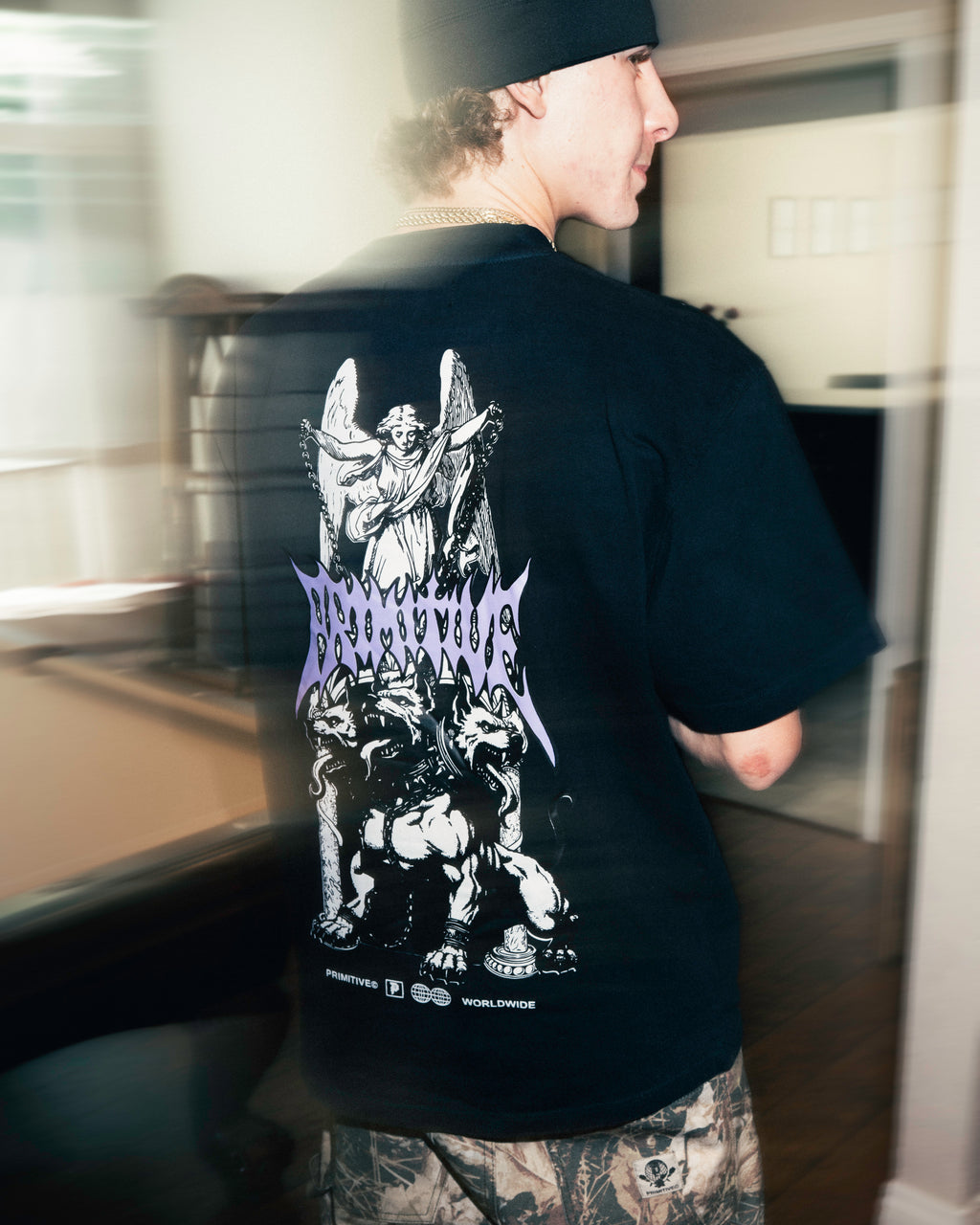 Polera Primitive Defend HW - Black
